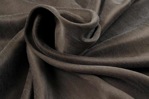 Cupro Viscose Blend Twill, Vegan Certified - Earthy Moss (1 Mt Remnant)-Remnant-FabricSight