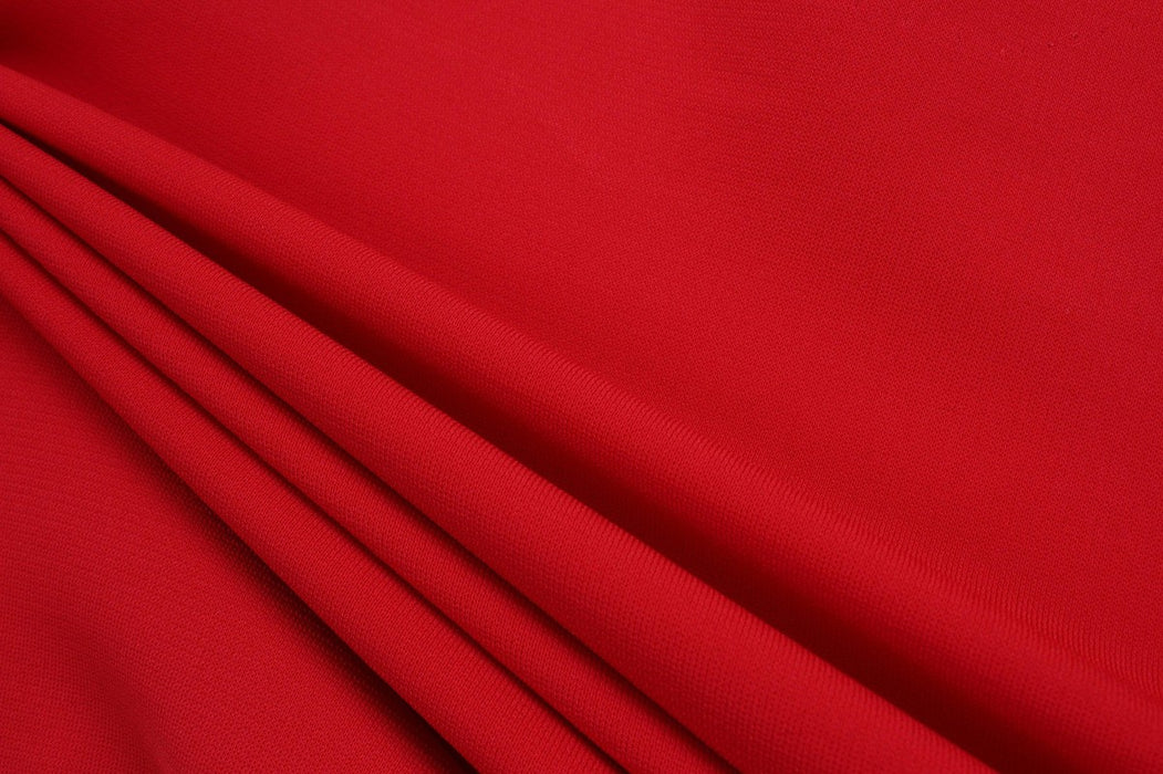 Heavyweight Viscose Jersey Crepe - Bi-stretch - Red-Fabric-FabricSight