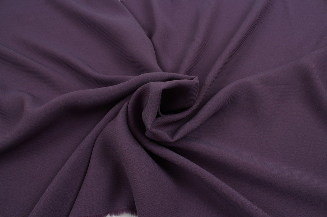 Light-Weight Silk Acetate Georgette - Purple-Fabric-FabricSight