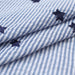 Seersucker Stripes Fabric with Stars Embroidery - Blue-Fabric-FabricSight